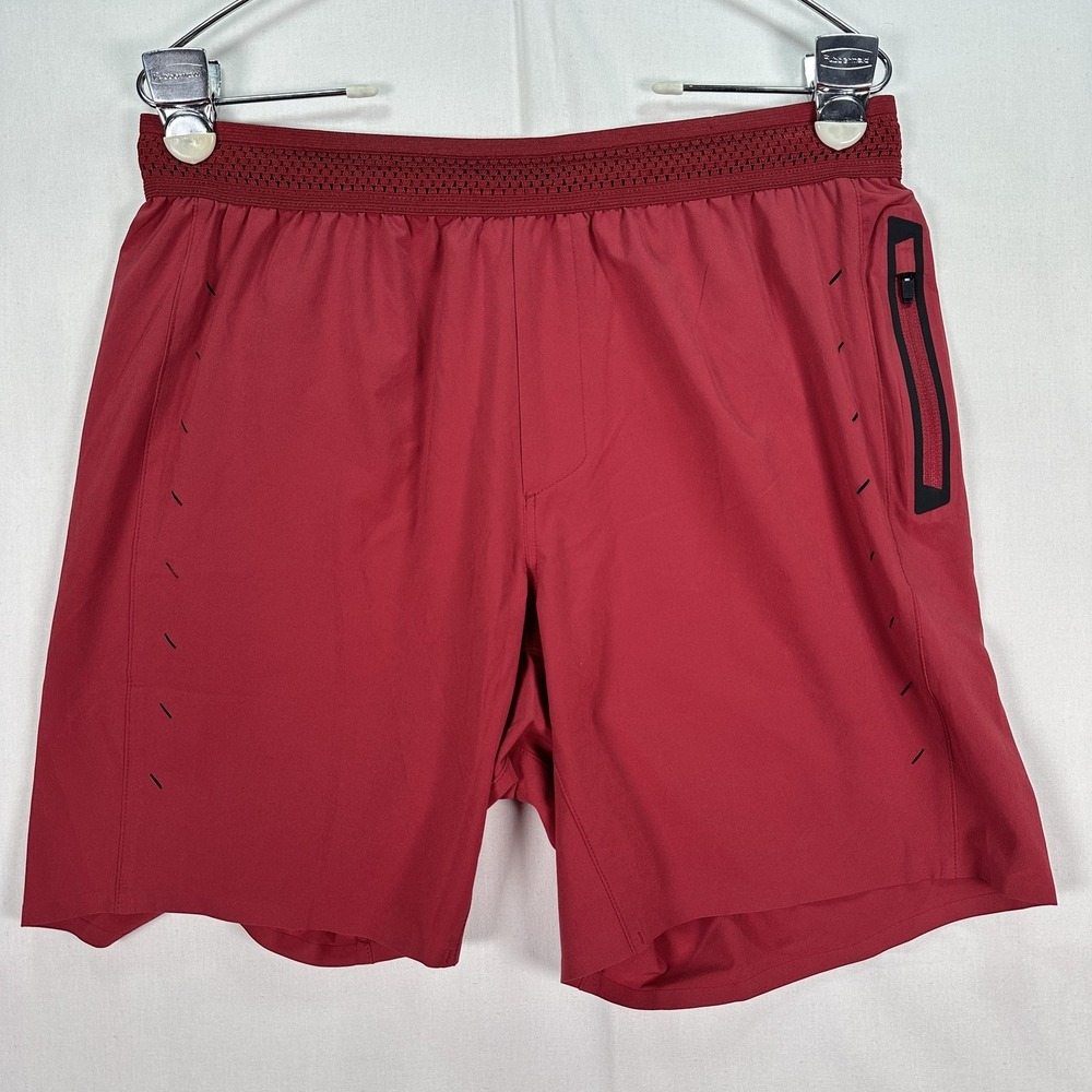 Ten Thousand The Session‎ Shorts Mens Medium Red Athletic Training Running Gym